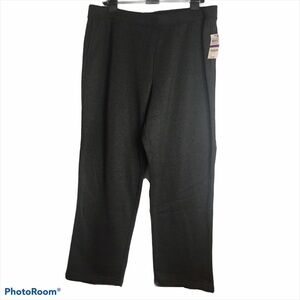 Karen Scott Sport Gray Jogging Pants High Rise Straight Leg XXL Plus Size